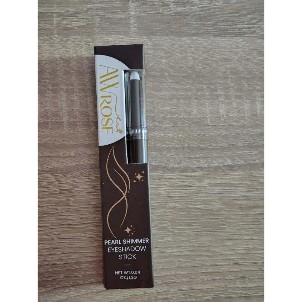 AW ROSE Pearl Shimmer Eyeshadow‎ Stick Dark Brown Creamy Longwear 0.04oz 1.2g